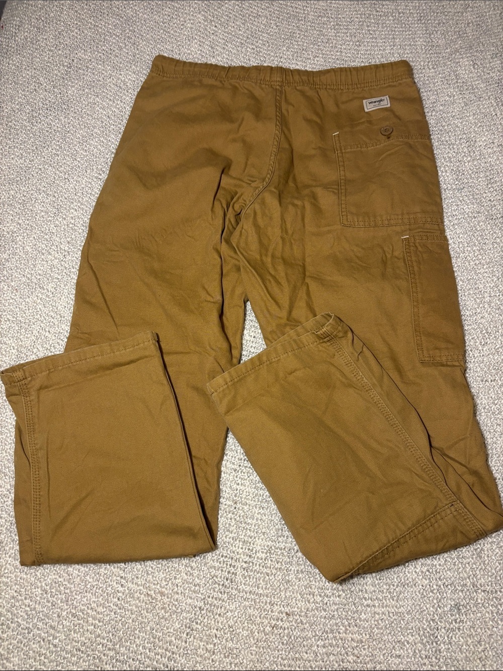 Men's Brown Utility Straight
Leg Cargo Work Pants - Drawstring Waist - Picture 10 of 14